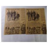 2 Sheets Gay Victorian Newsprint Style Dï¿½cor Wrap