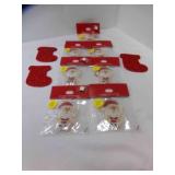 7 Double Sided Santa Stickers (No Blinking)