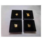 4 Gold Tone Walgreens, Service Pins