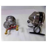 Vintage Zebco 33 Spincast Fishing Reel & Bronson