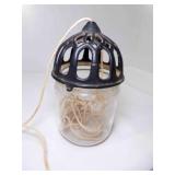 Cast Iron & Glass Antique String Twine Dispenser