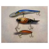 3 Fishing Lures-Deep Thunder Stick, Thin Fin Hot