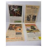 4 1943 WWII Newsweek Print Ads - Cadillac