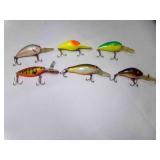 6 Crankbait Fishing Lures - Tom Mann