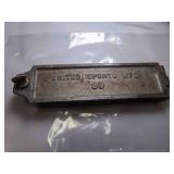 Vintage United Sports Mfg. #39 Lead Sinker Mold
