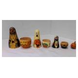 Midwest Imports 4 Wooden Fall Halloween Nesting