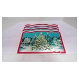 4 Holiday Time Vinyl Placemats