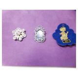 French Brooch Picture Frame - Gold Tone May Brooch