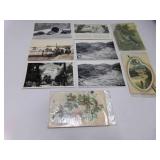 6 Real Picture Photograph Post Cards 1 is USED &