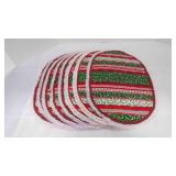 8 Christmas Theme Quilted Placemats