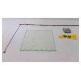 ï¿½" Thick Scalloped Edge Square Piece of Glass &