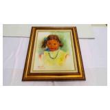 Young Native American Girl Original Portrait Oil