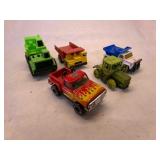 Garbage toy Trucks, Helicopter, 3 Jeeps, pickup