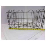 OLD Metal Milk Crate w/2 Handles - 17" X 13" X 9"