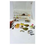 Plastic Tackle Box with Fishing Lures - Jig Heads