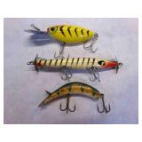 3 Fishing Lures, Thin fin Hot n Tot
