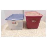 2 Storage Totes W/LIDS