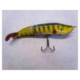 Wood 6" Tiger Stripe Lure, shows usage wear