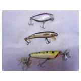 3 Fishing Lures, Thin fin Sinker, Rebel Floater