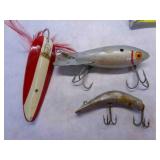 Wood Lure painted eye, Lazy Ike-2, Dardevle lure