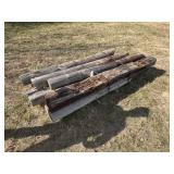 9- wood line posts/railroad ties- 6ï¿½-8ï¿½ long