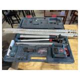 Bosch laser level, tripod & accessories