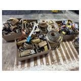 Assorted Ratchet straps & come along
