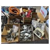 Assorted Hardware- nuts, bolts, rope, etc.