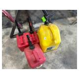 3 Plastic fuel containers