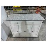 Wood cabinet w/granite type top