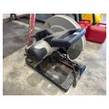 Evolution chop saw- powers on