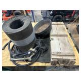 Ammo box, rubber bowls, fuel hose/handle