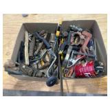 2 boxes- misc. tools, hammers, brushes, wrenches
