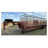 1984 24ï¿½ Shelby Gooseneck Livestock Trailer