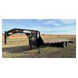 2016 Maxey 26ï¿½ Gooseneck Flatbed Trailer