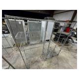 2 Metal wire shelves