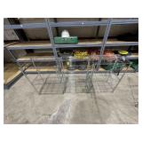 3 Metal wire shelves