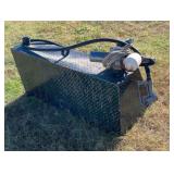 Steel diesel tank and pump