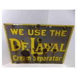 12" X 16" De Laval Cream Separator Porcelain Sign