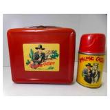 1950 Hopalong Cassidy Metal Lunch Box w/Thermos