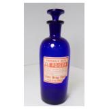 Cobalt Blue Apothecary Jar Carbolic Acid POISON
