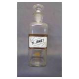 Label Under Glass Apothecary Jar Medical Chemist