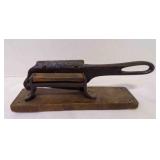 Very Early Wood & Cast Iron Tobacco Cutter