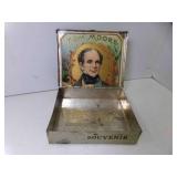 Small Tom Moore Metal Cigar Tin "Souvenir" w/Tax