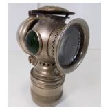 Antique Ornate Silver Carbide Bicycle / Motorcycle