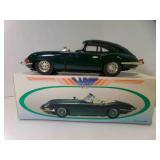Old Jaguar E-Type Friction Powered Tin Toy Car