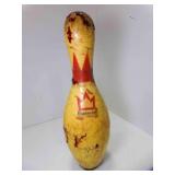 Vintage Brunswick "Red Crown" Bowling Pin - Red