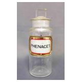 Label Under Glass Apothecary Jar Medical Chemist