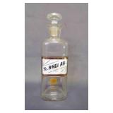 Label Under Glass Apothecary Jar Medical Chemist