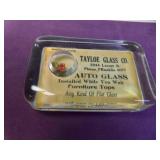 OLD Glass Paperweight Automotive Advertising